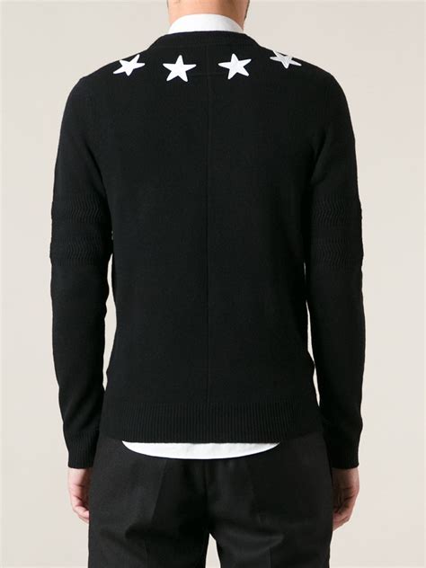 givenchy black sweater with stars|Givenchy sweater price.